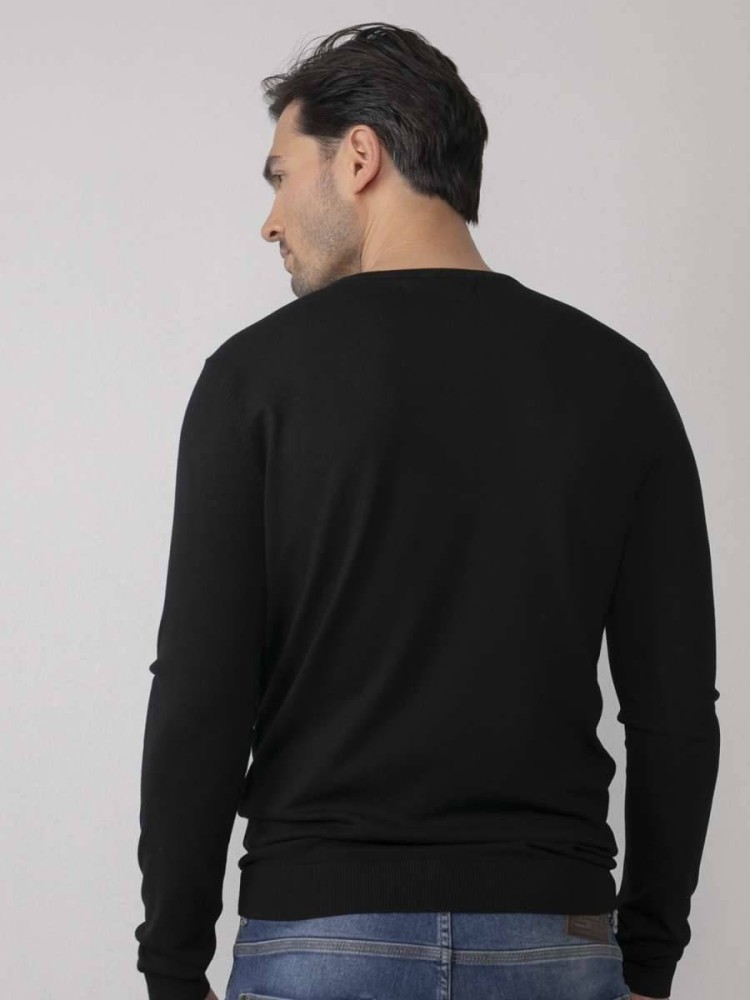 Essential V-Neck Knit - Black