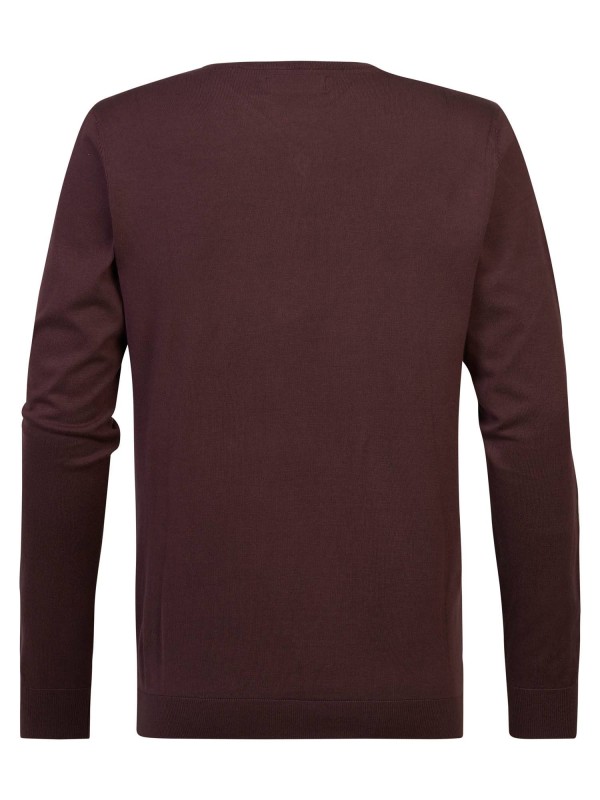 Fine-knit Pullover - Bordeaux