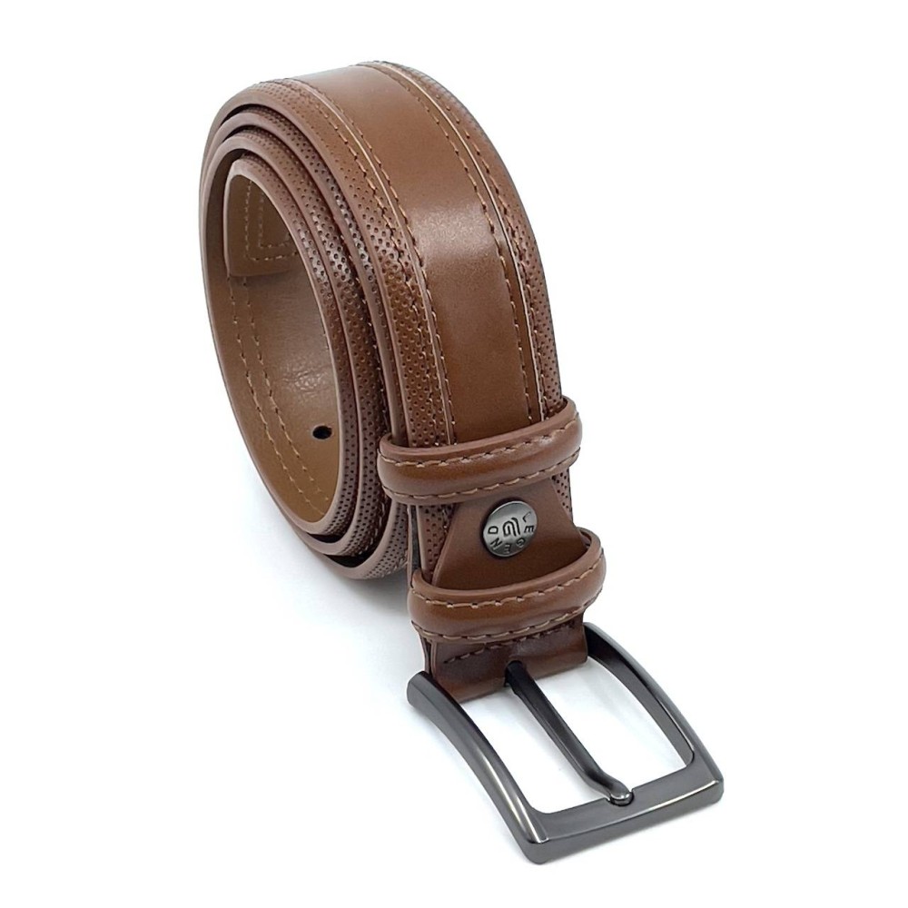 Real Leather Belt - Camel