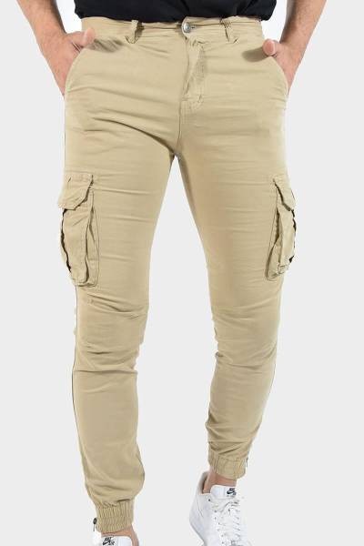 Cargo Trousers - Beige