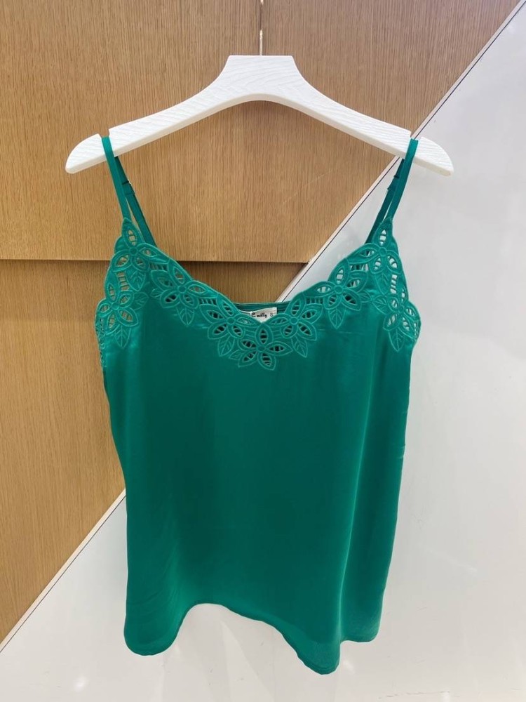 Lace Tank Top - Green