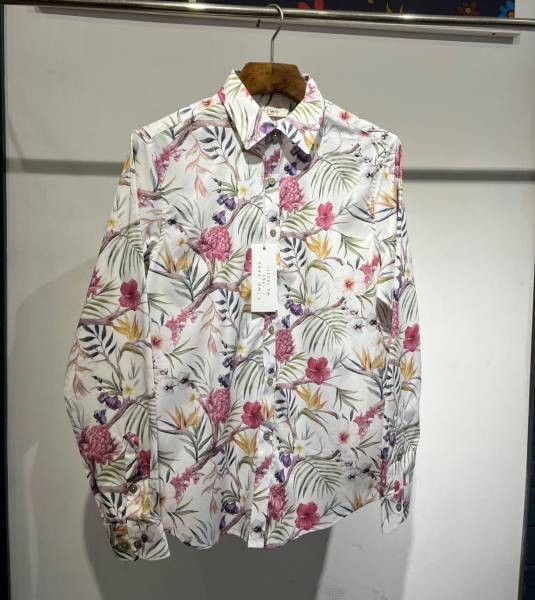 Floral Print Shirt - White