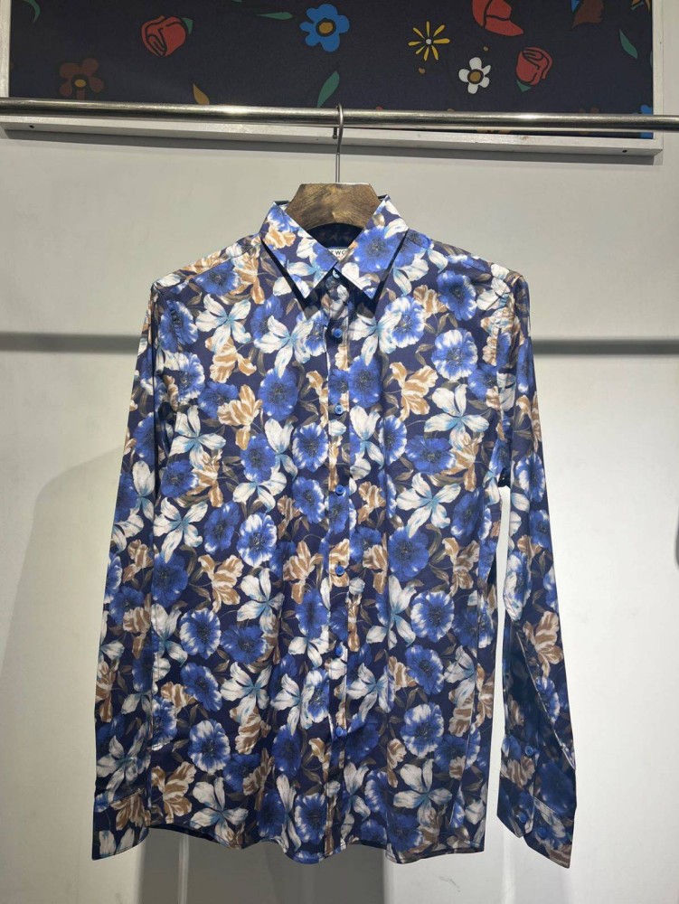 Floral Print Shirt - Blue