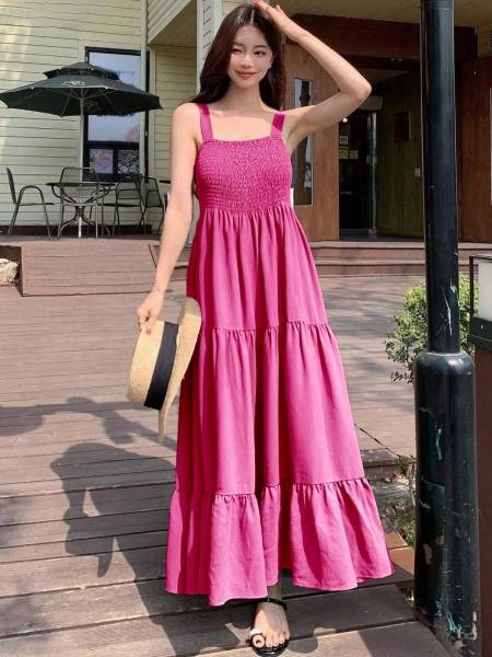 Maxi Dress - Fuchsia