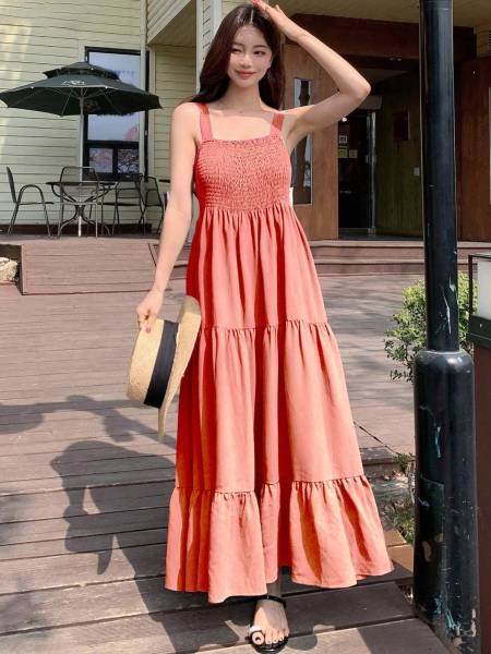 Maxi Dress - Peach