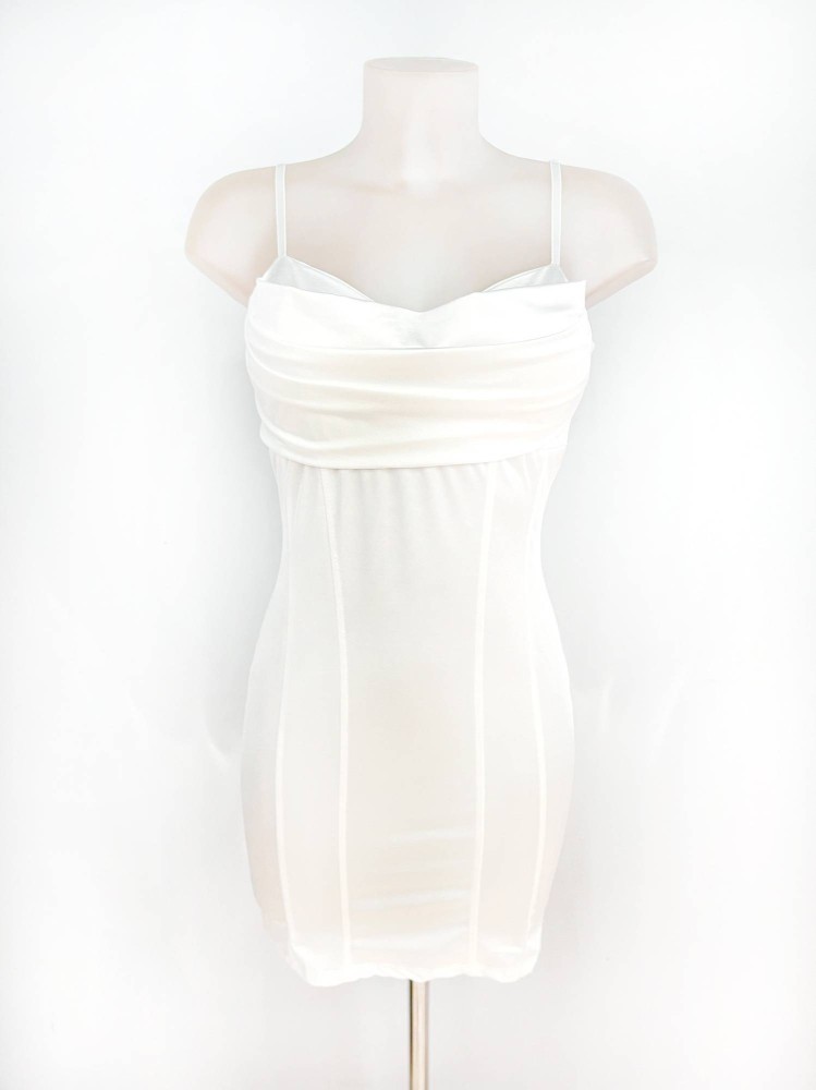 Strappy Bodycon Short Dress - White
