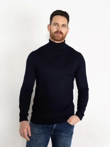 Petrol Essential Turtle Neck - Blue