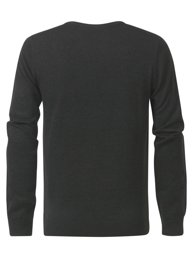 Petrol Fine-knit Pullover Alton - Black