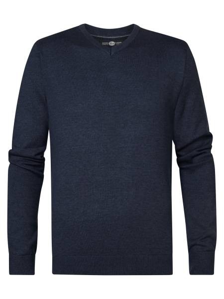 Petrol Fine-knit Pullover Alton - Blue