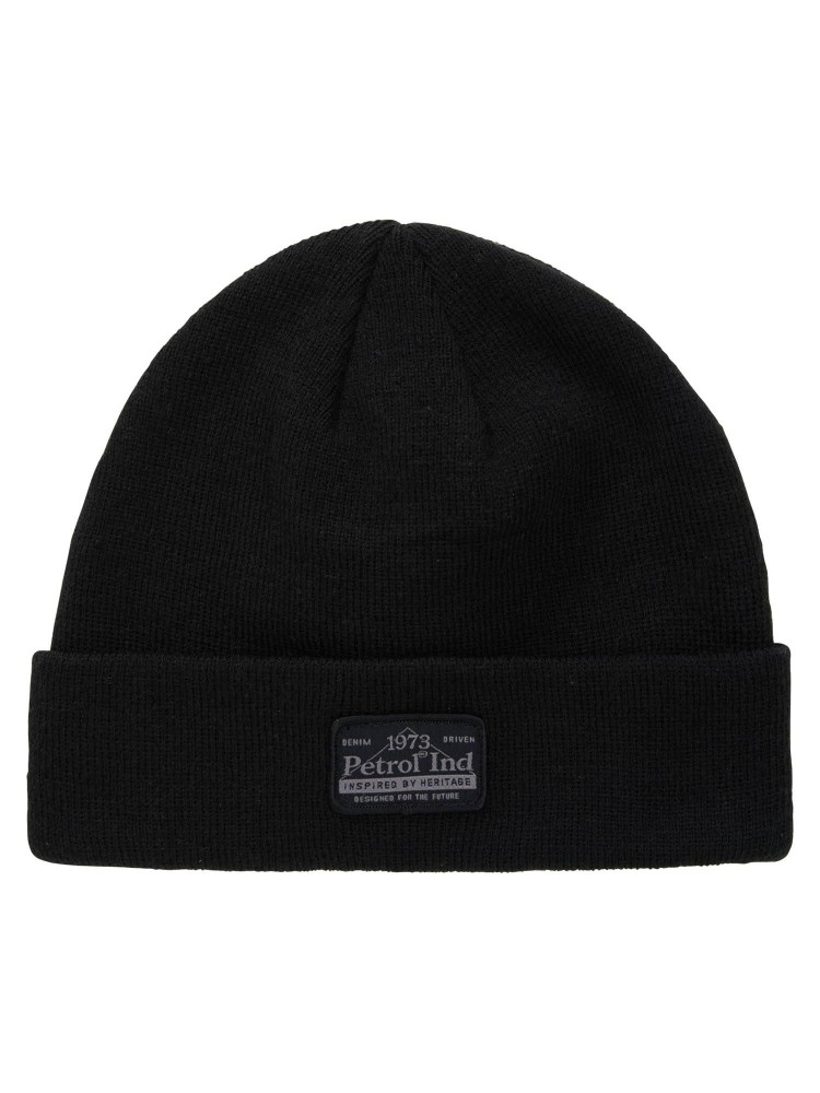 Petrol Fine-Knit Hat Jerseyville - Black