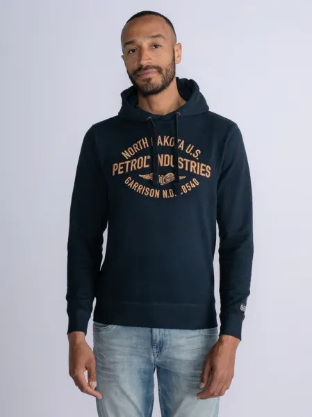 Petrol Artwork Hoodie Baraboo - Blue