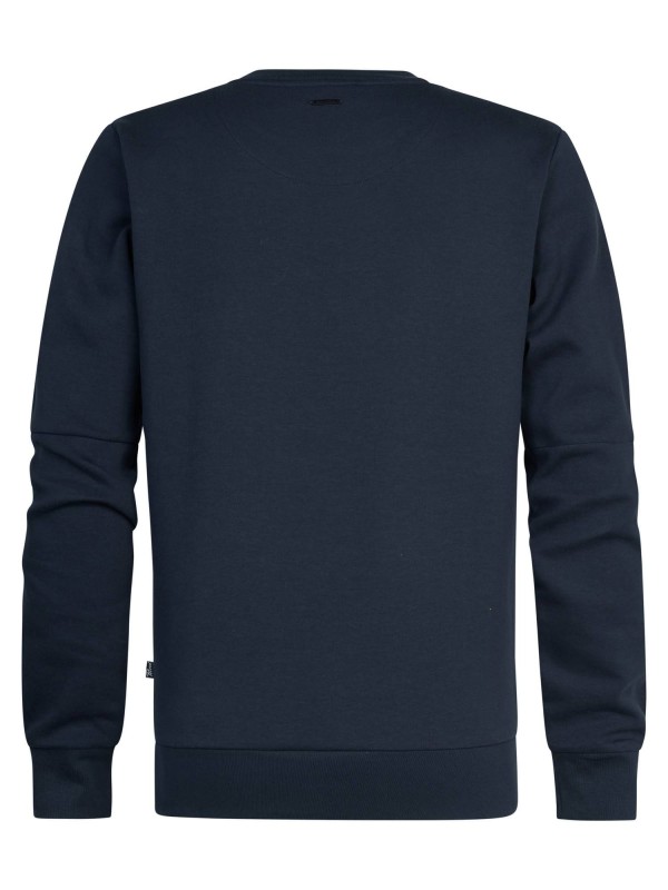 Petrol Round Neck Sweater - Blue