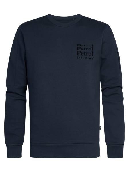 Petrol Round Neck Sweater - Blue