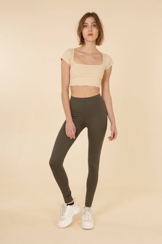 Basic Leggings - Khaki