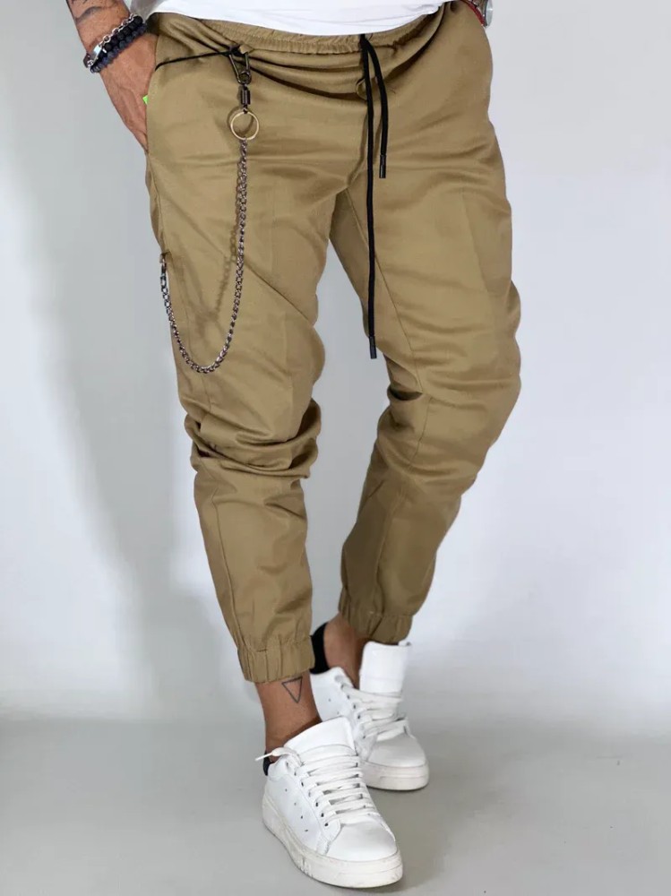 Relax Fit Trousers - Beige