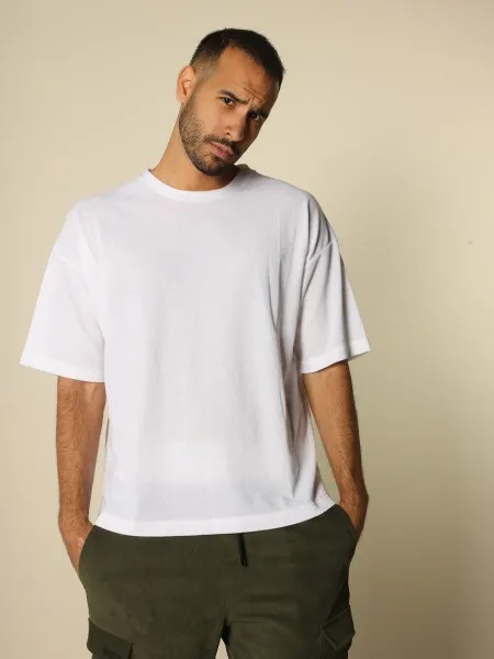 MagicBee Oversize Waffle Tee - White