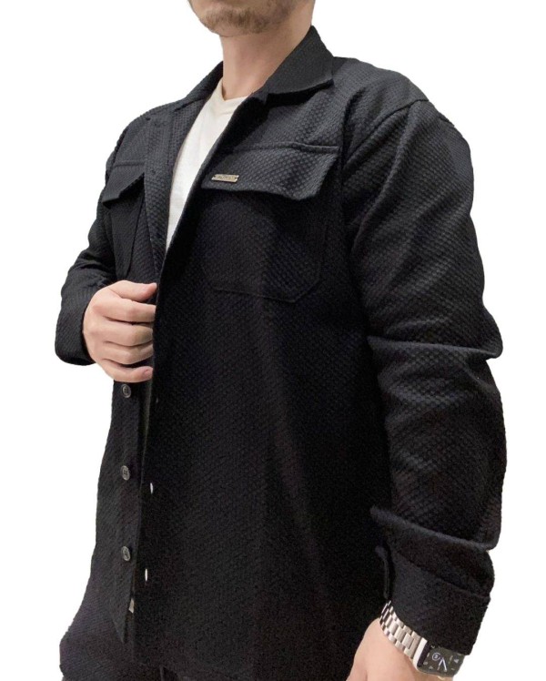 Overshirt Jacket  - Black
