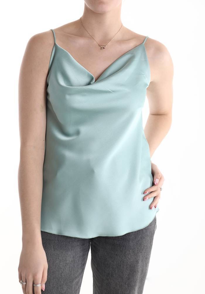 Cowl Neck Blouse - Mint