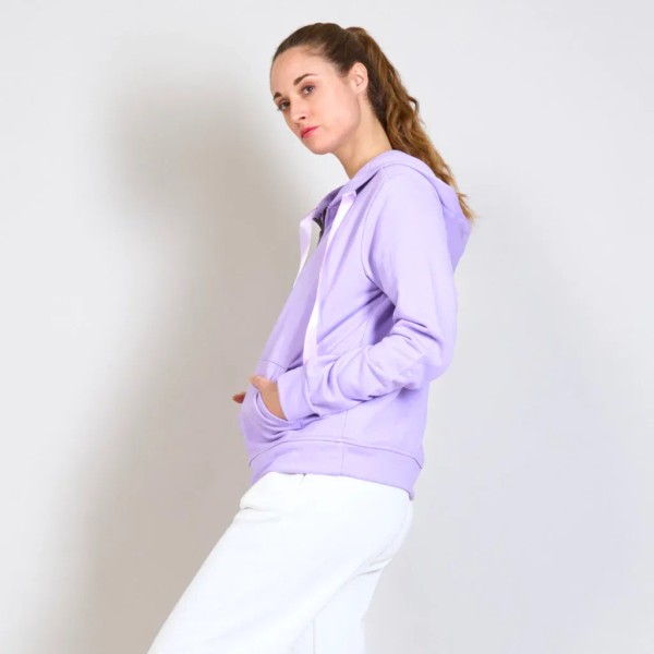 Zipped Hoodie - Lilac