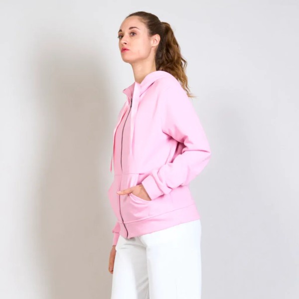 Zipped Hoodie - Pink