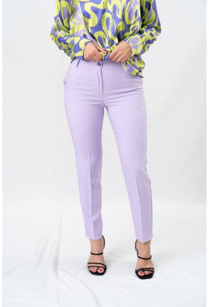 Straight Cut Pants - Lilac