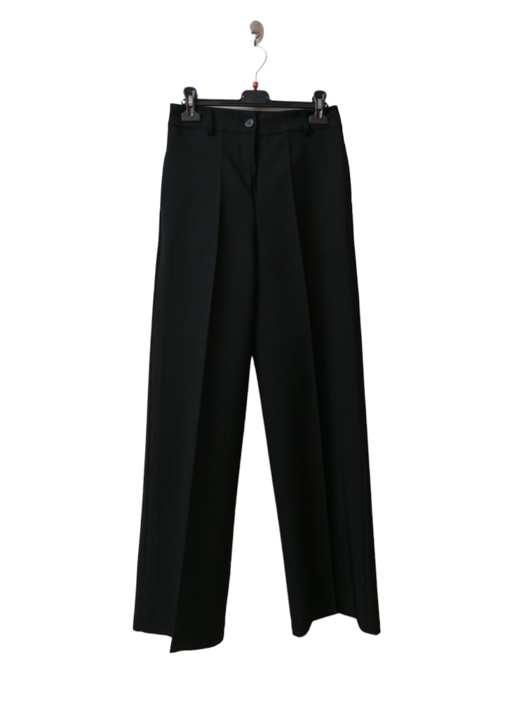 Wide Leg Trousers - Black