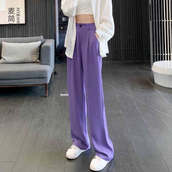 Wide Leg Trousers - Lilac