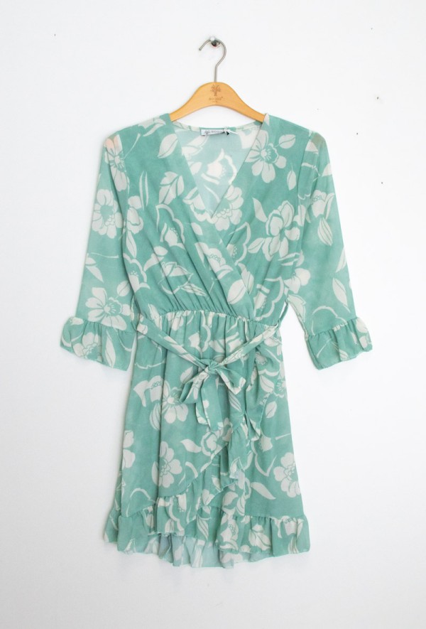 Printed Dress - Mint