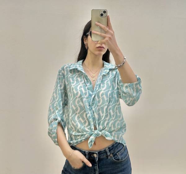 Printed Shirt - Mint