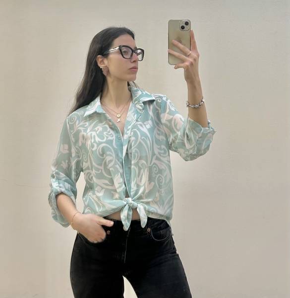 Printed Shirt - Mint