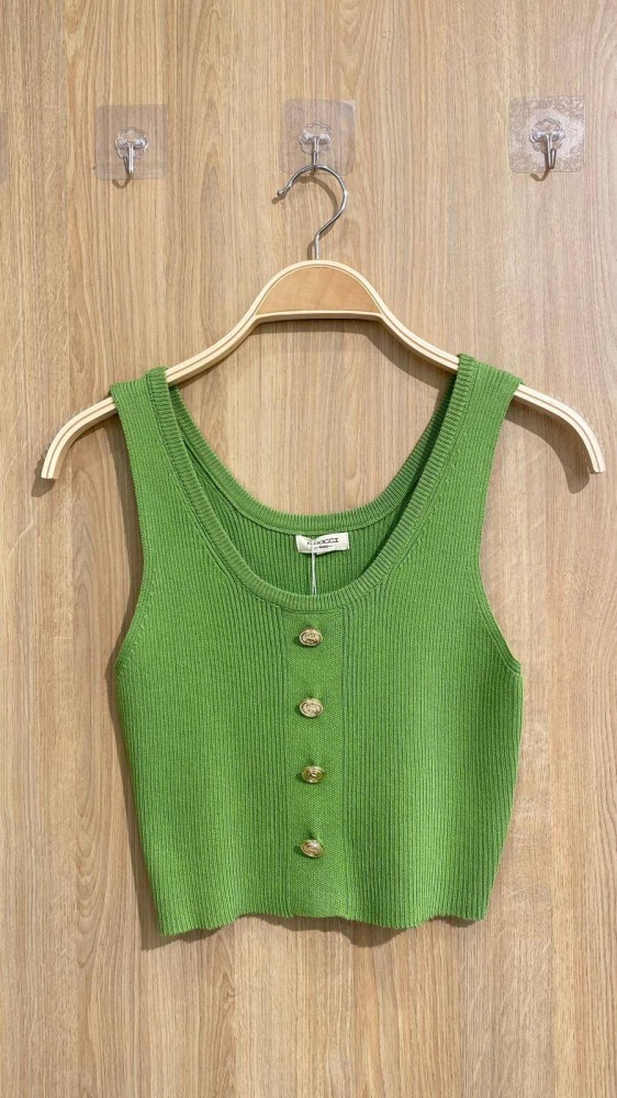 Ribbed Top - Green