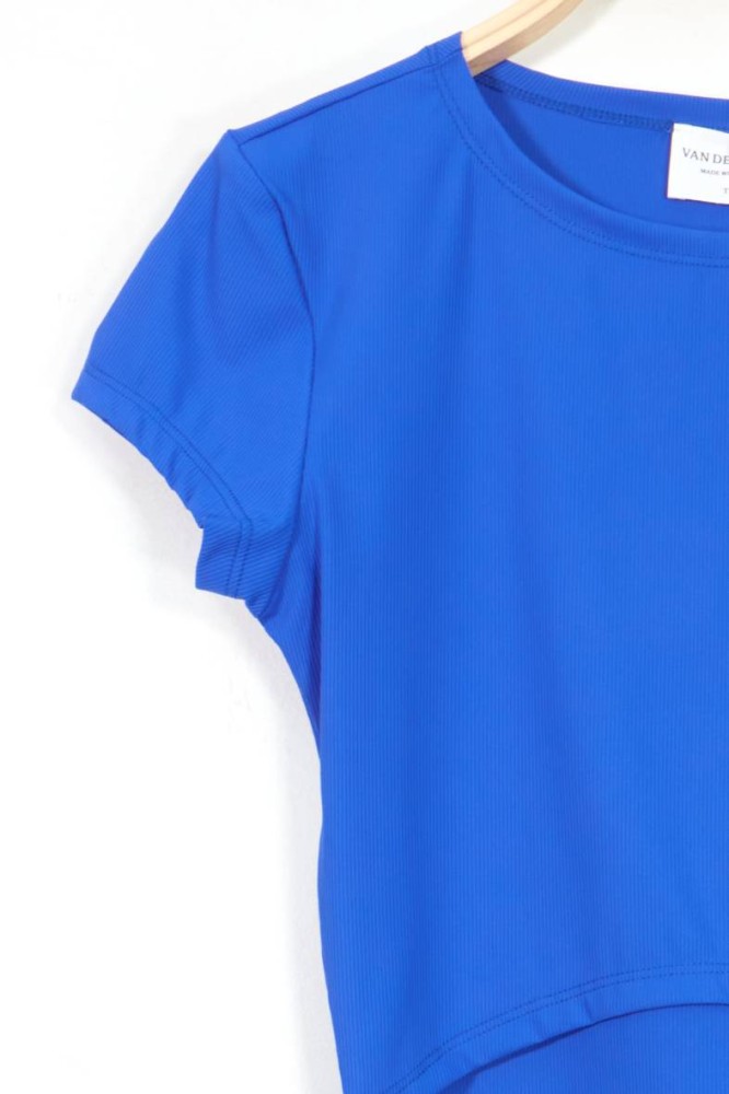 Cropped T-shirt - Royal Blue