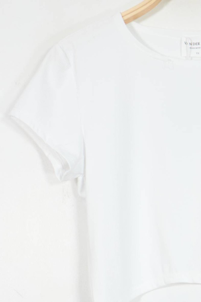 Cropped T-shirt - White