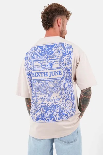 Sixth June Azulejos T-shirt - Beige