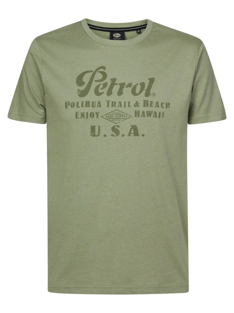 Petrol Artwork T-shirt Sandcastle - Khaki