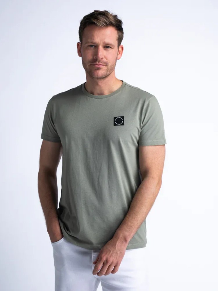 Petrol Logo T-shirt Shorebird - Khaki