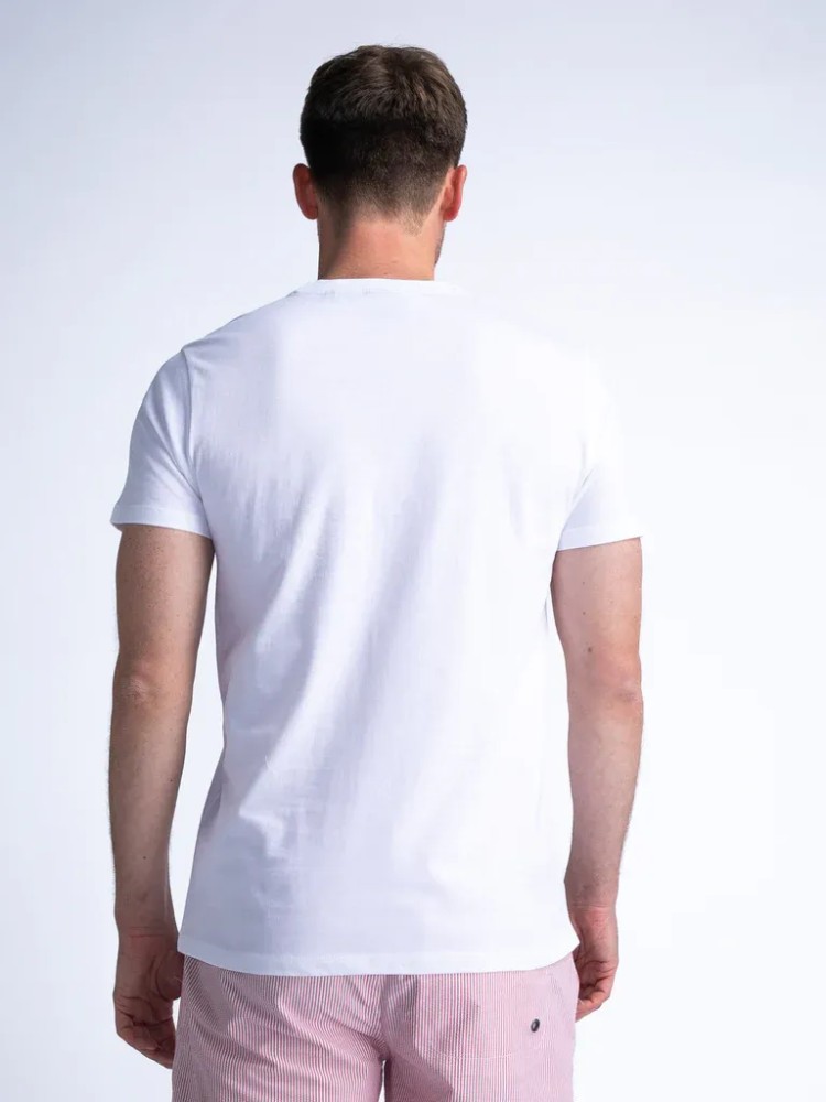 Petrol Logo T-shirt Shorebird - White