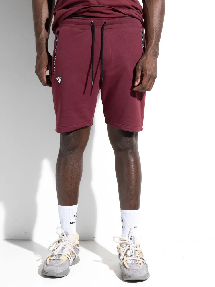 MagicBee Zip Pocket Shorts - Bordeaux