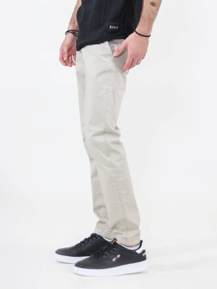 Slim Fit Chino Trousers - Sabbia