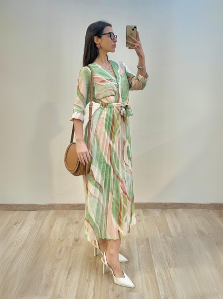 Printed Maxi Dress - Mint