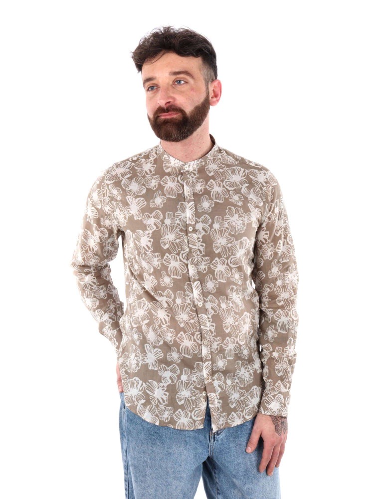 Printed Shirt - Beige