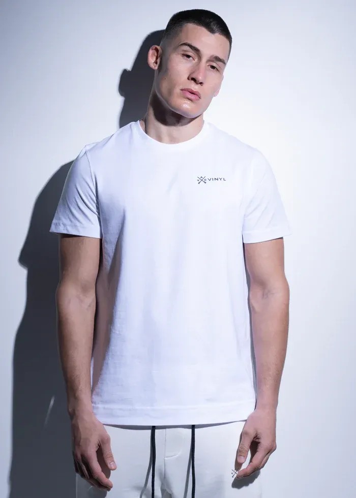 Vinyl Iridescent Logo T-shirt - White