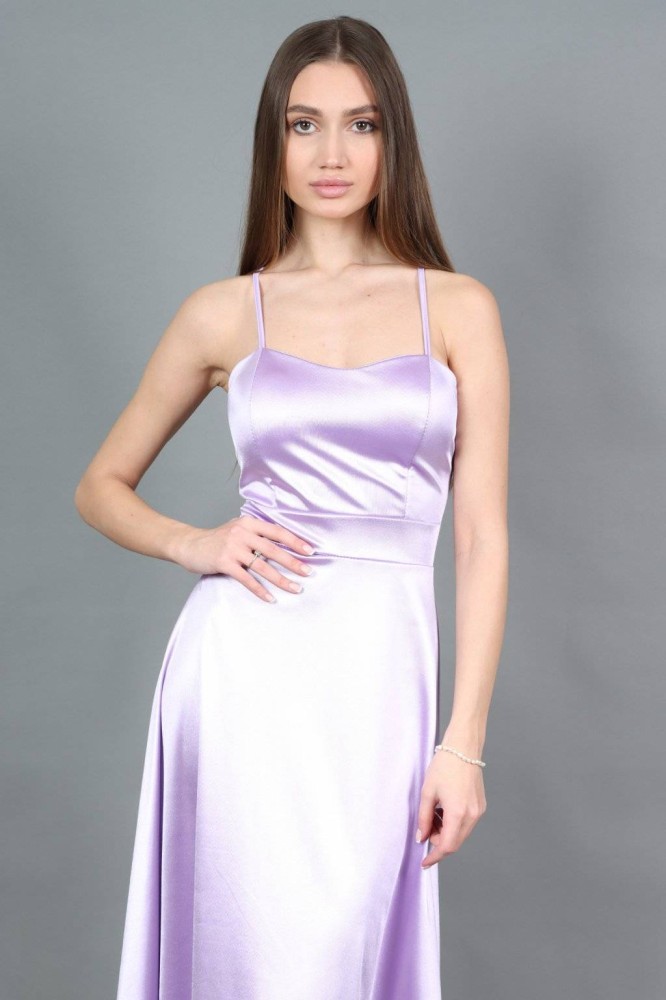 Open Back Maxi Dress - Lilac