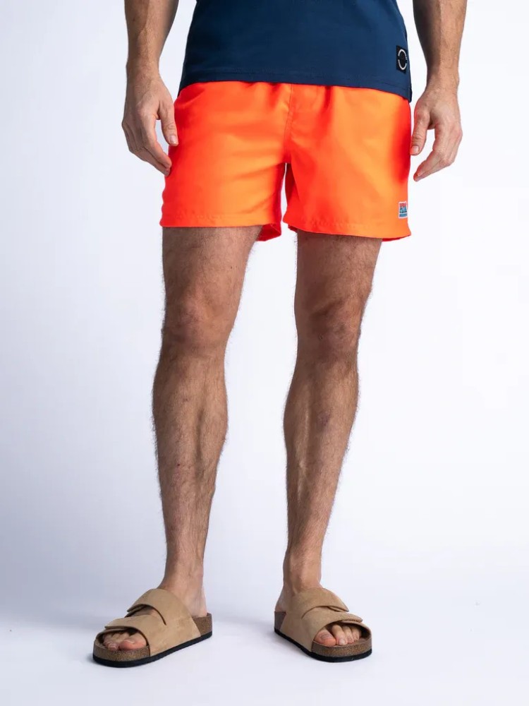 Petrol Plain Swimming Shorts Shorelife - Coral