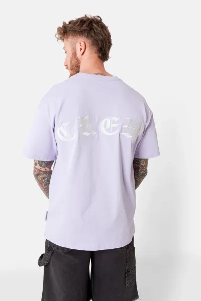 Sixth June Crew Embroidery T-shirt - Lilac