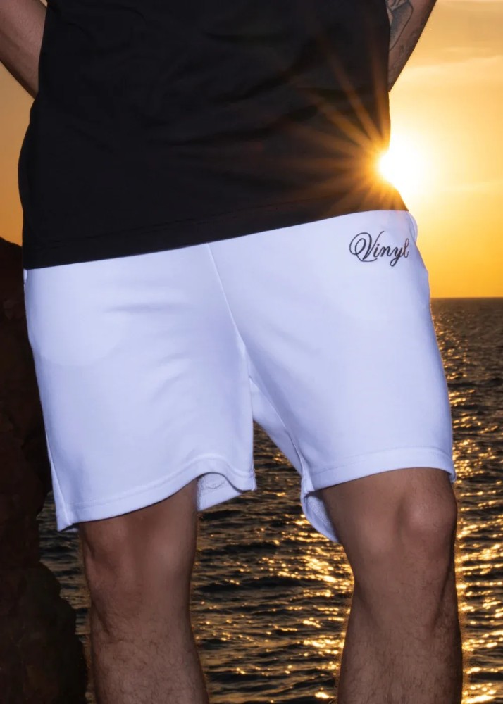 Vinyl Signature Icon Shorts - White