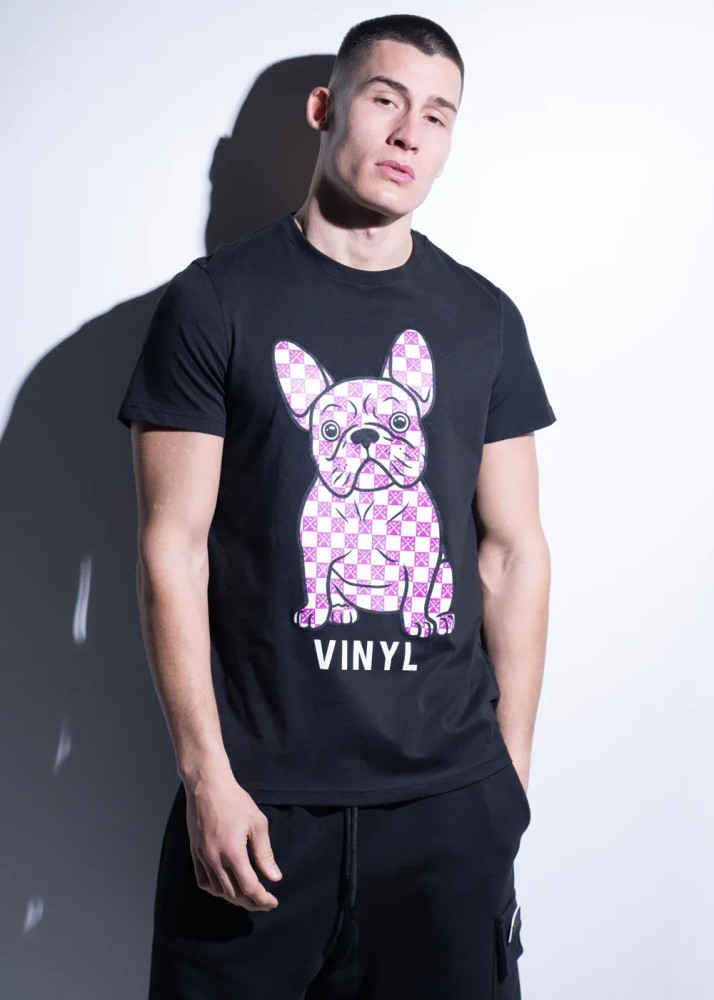 Vinyl Doggie T-shirt - Black