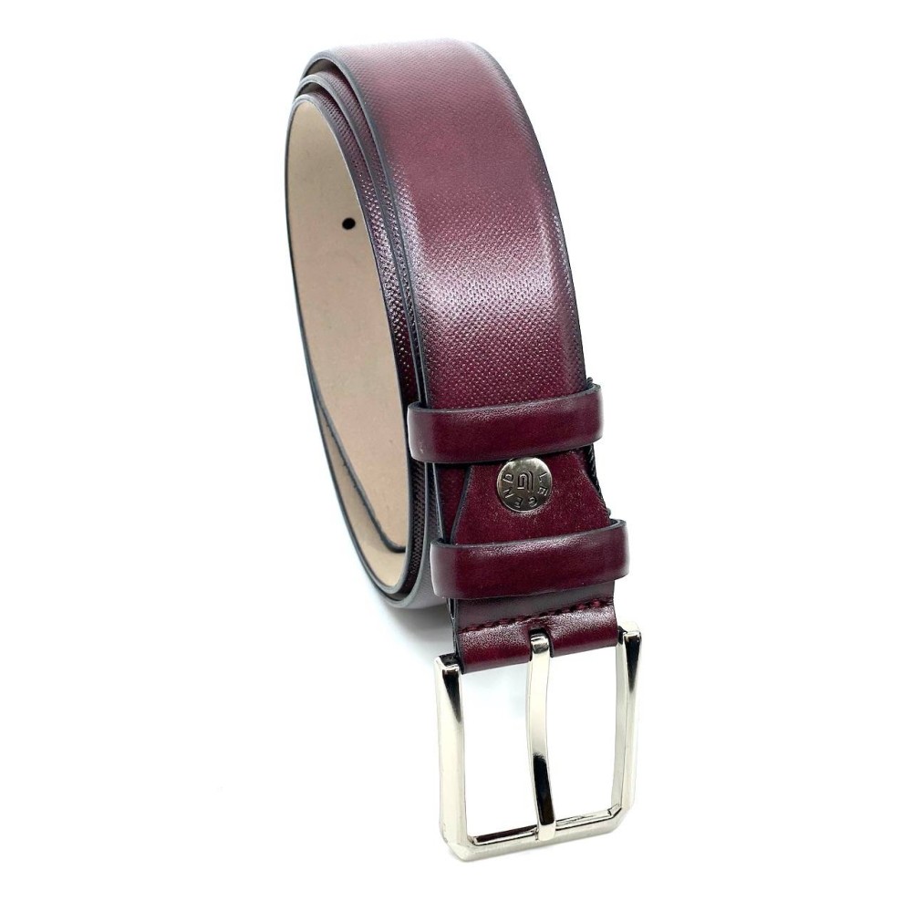 P.U. Leather Belt - Bordeaux