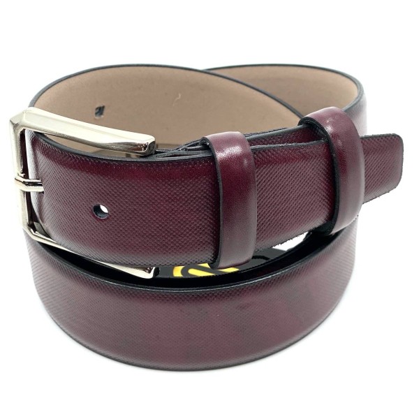 P.U. Leather Belt - Bordeaux