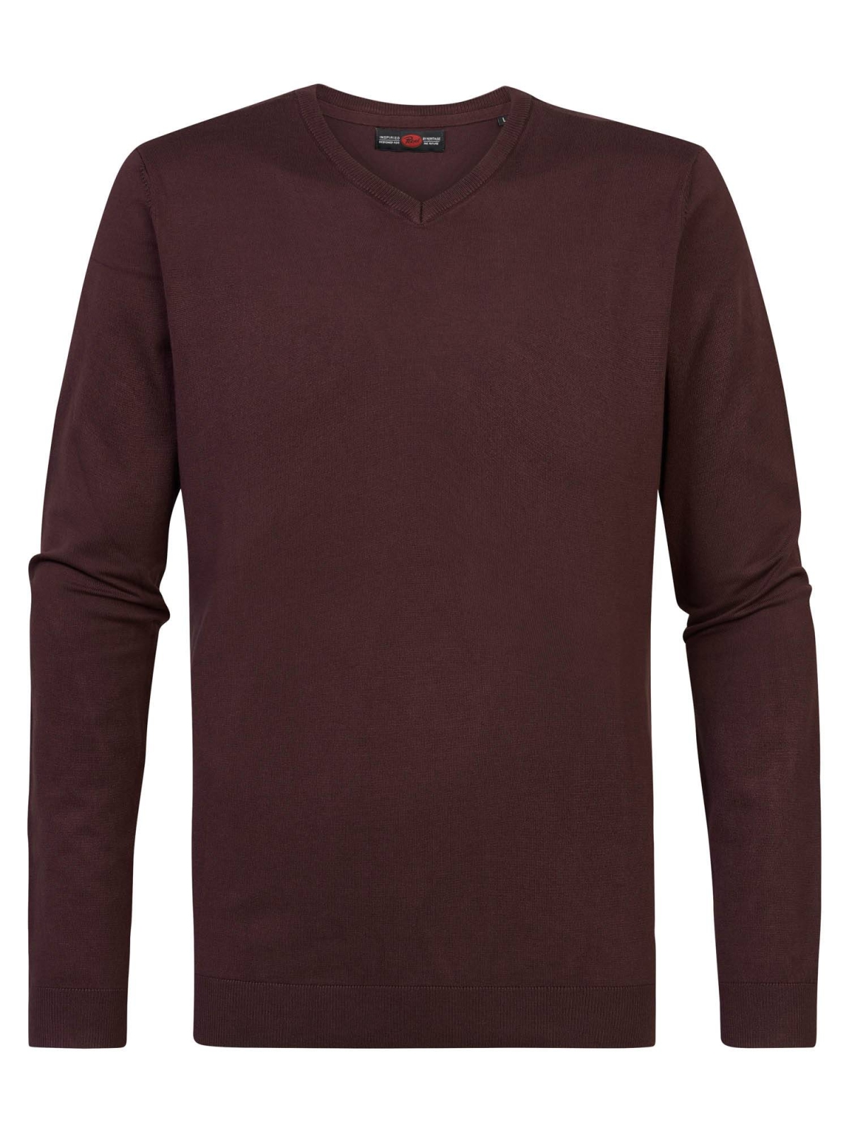 Fine-knit Pullover - Bordeaux